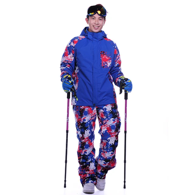 Cheap M-3XL Skiing suit winter outdoor sports jackets and pants Excellent quality waterproof snow climbing wear ski coat ski suit men