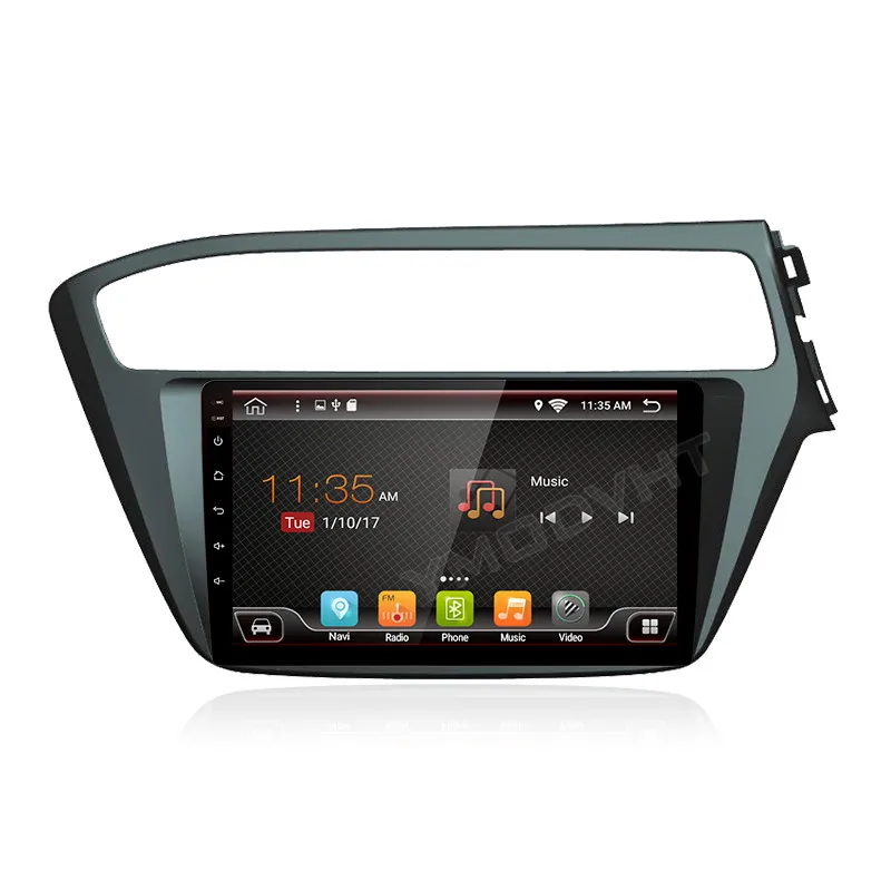 Cheap YMODVHT 2.5D 9inch 4GB+64GB Android 9.0 Car DVD Radio for Hyundai I20 2014 2015 2016 2017 2018 2019 GPS Navigation Multimedia 1