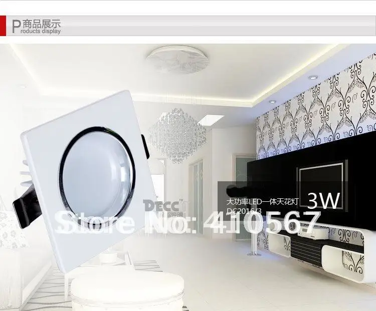 

5W led ceiling light 500-550LM High Power Ceiling Light Down Recessed Lamp White/warm white