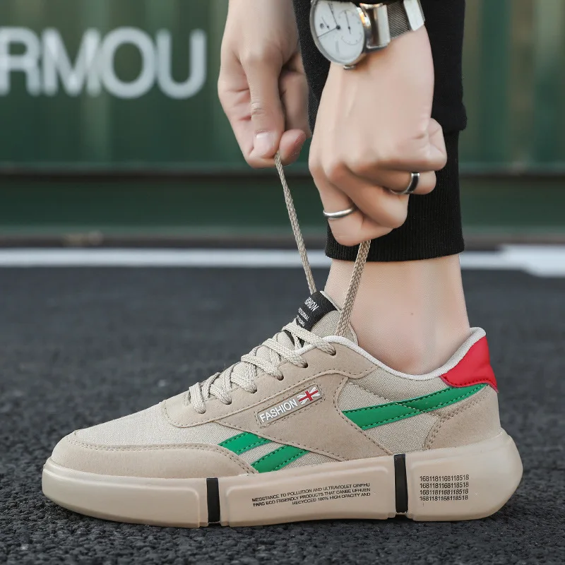 

Men's Summer Sports Shoes 2019 New Comfortable Casual Men's Shoes Low To Help Thick-soled Shoes Black Brand Men's Canvas Shoes