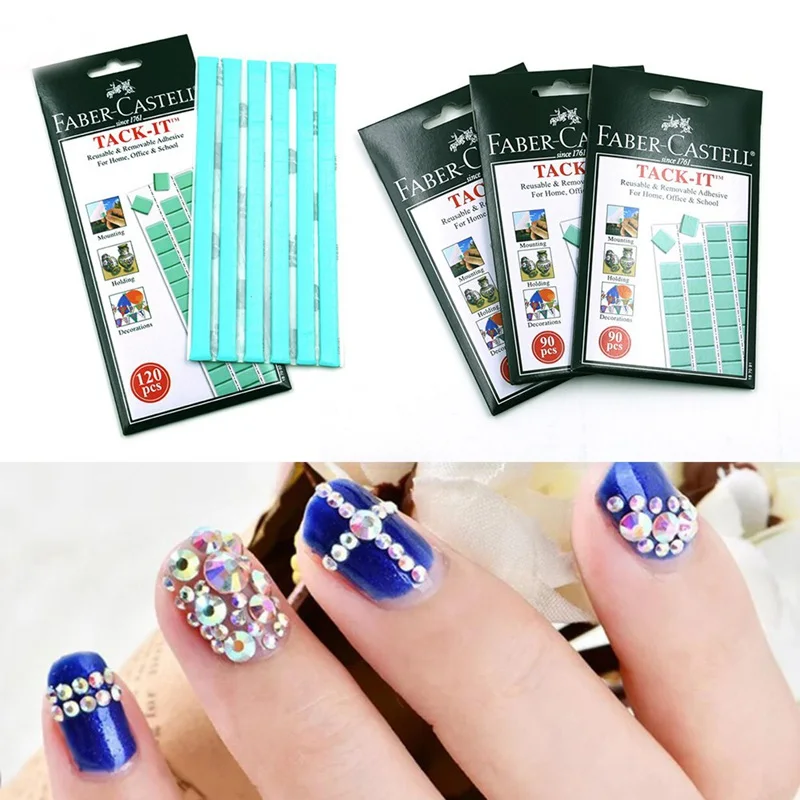 

50g/75g Adhesive Glue Clay Stick Removable Reusable Non Toxic Nail Art Tool Sticky Tip Fixator Clay DIY Nail Practice Display