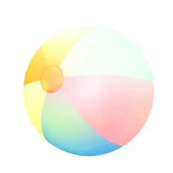 

Inflatable Summer Beach Swimming Pool Lawn Rainbow Color Gaming Round Ball Toy