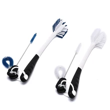 New 1Set Baby Bottle Brush Nipple Brush 360-degree Rotating Head Cleaning Sponge Cup Brush Kit