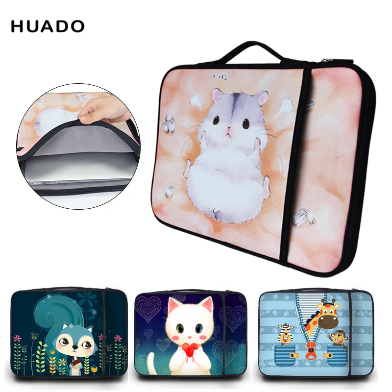 

Cute pattern computer bag stylish computer notebook handbag suitable for students' campus style multi-size 14 15.6 13.3 12.6