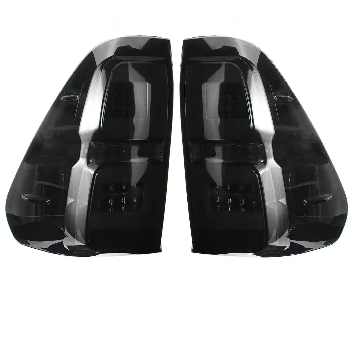  1Pair Car Smoke LED Taillights For Toyota Hilux Revo SR5 M70 2015 2016 2017 2018 Styling Rear Brake - 4000033706289