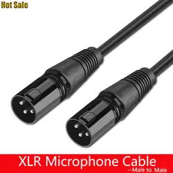 Кабель XLR микрофон караоке звук динамик Cannon кабель штекер XLR удлинитель Mikrofon кабель для аудио микшера усилители XLR шнур