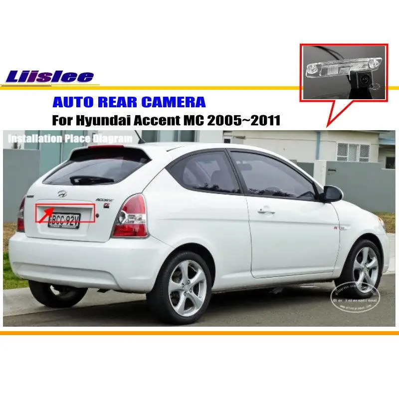 Автомобильная камера заднего вида для Hyundai Accent MC 2005 ~ 2011 HD CCD RCA NTST PAL/подсветка