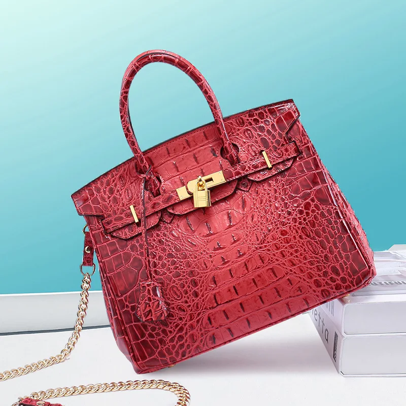 

2019 New Crocodile Leather Bags Women Handbags Luxury Crossbody Bags For Women Shoulder Bags Female Famous Brands Designer X01#