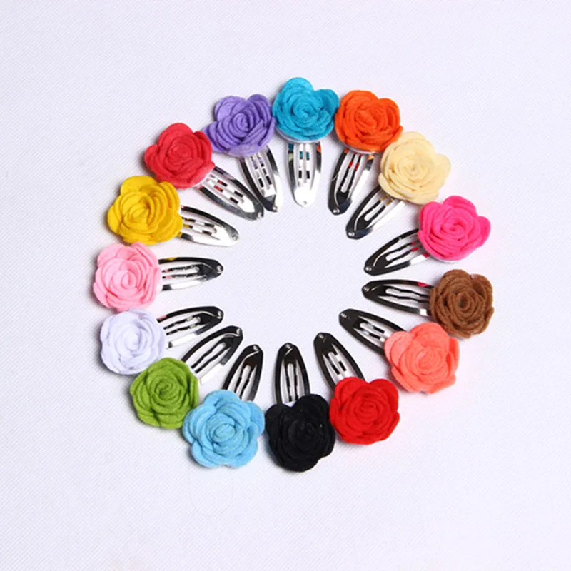 30pcs Felt Flower Hair Clip Set, Rose Felt Hairclips, Flowers HairClip, Bloom Felt Snap Clips, Girls hairclips Wholesale flower exploring the world in bloom книга