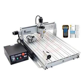 

YOOCNC 8060 1.5KW 4axis big working size lather engraving router usb port with Mach3 software