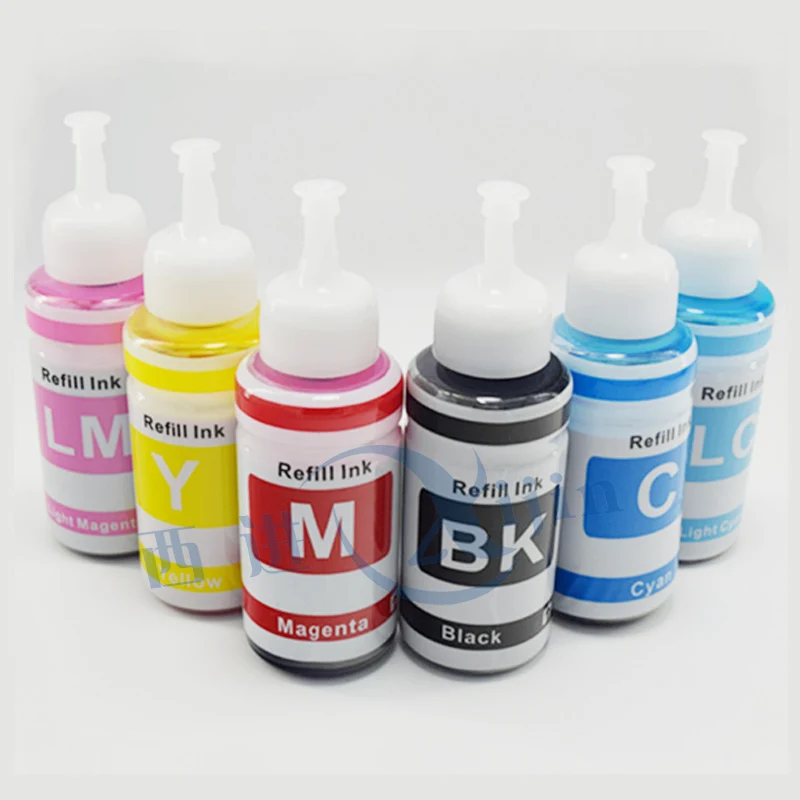 XIJIN 6 color Refill Ink Kit 70ml Dye ink Based compatible for L800 L801 printing ink