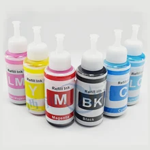 XIJIN 6 color Refill Ink Kit 70ml Dye ink Based compatible for L800 L801 printing ink Cartridge CISS universal products