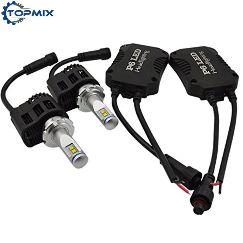 

2Pcs Canbus Error Free 55W 5200LM/Bulb D1 D2 D3 D4 Car LED Headlight Bulbs Conversion Kit Super Bright Auto Headlamp 5000K/6000K