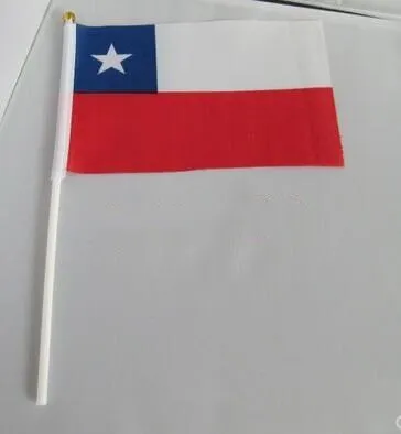 

14 * 21 cm Chile hand signal waving flag small banner flags