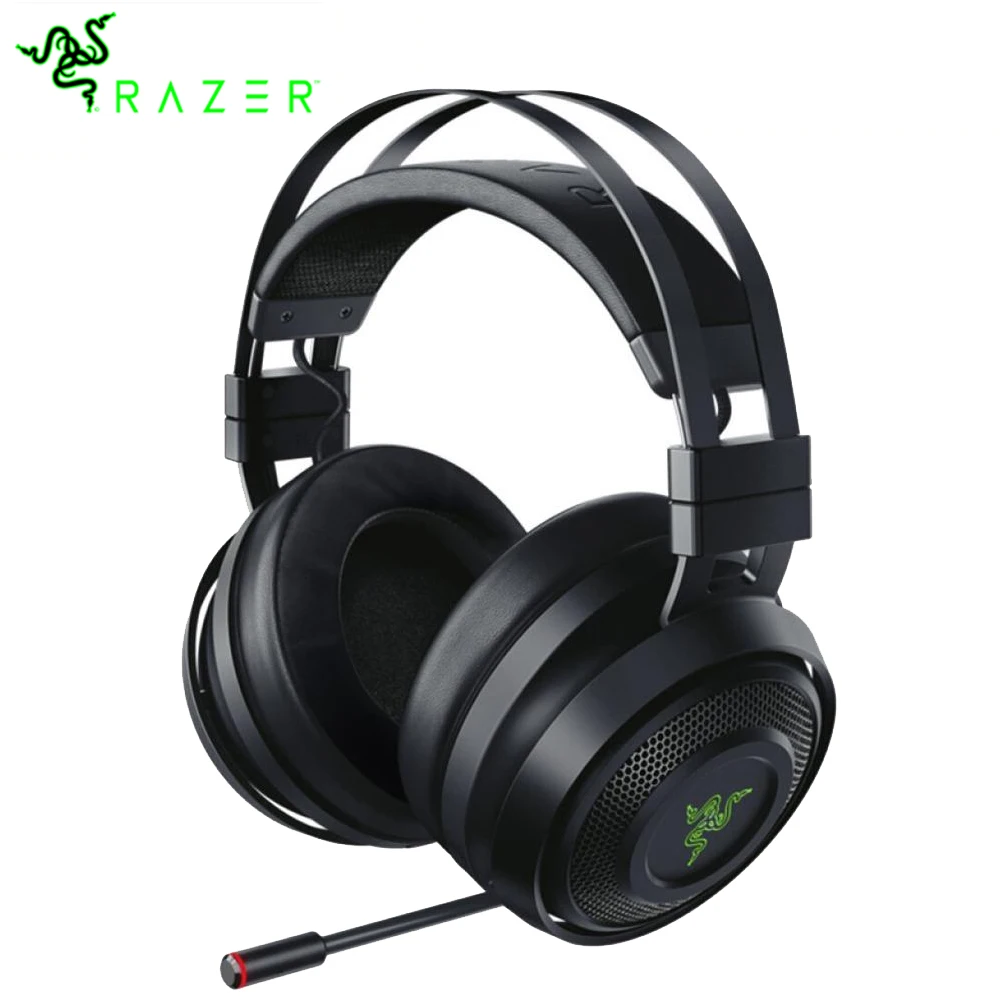 

Razer Nari Essential 2.4G Wireless Gaming Headset THX Spatial Audio Virtual 7.1 Channel for PC Gamer MAC PS4 Headphone