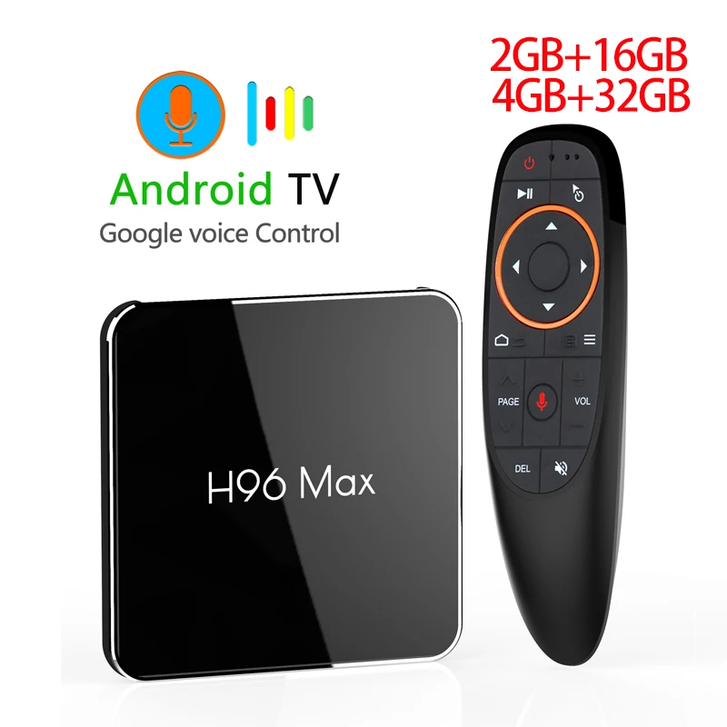 

H96 Max X2 Smart TV BOX Android 8.1 Amlogic S905X2 LPDDR4 Quad Core 4GB 32GB 2.4G&5GHz Wifi BT H.265 4K Set top box H96 IPTV BOX