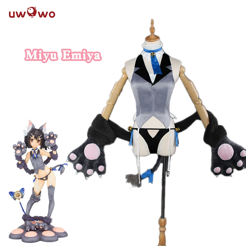 Uwow Miyu Edelfelt Beast Ver Fate/Kaleid Liner Prisma Illya Косплей Женский аниме Fate cosplay Черный милый костюм кошки