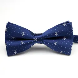 Новая мода Интимные аксессуары мужские Повседневное галстуки-бабочки Vestidos свадебные Bowties бабочка якорь Gravata темно-синий галстук с
