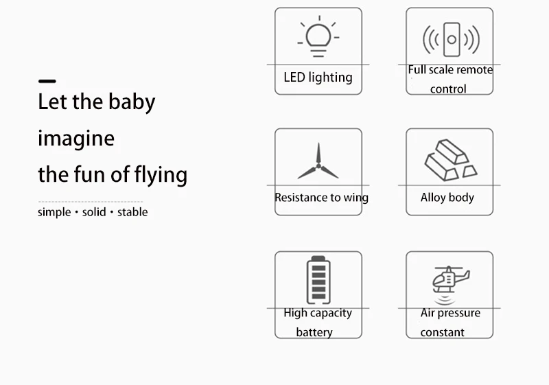 SYMA S107H Rc Helicopter, Full scale remote LED lighting control Let the baby imagine the fun of flying Resistance to wing All