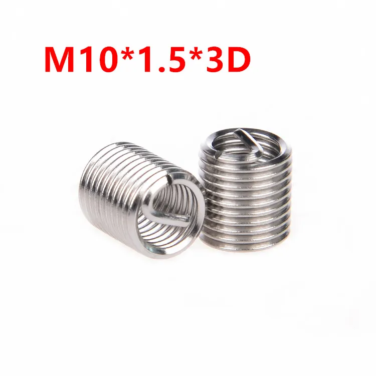 50 St cke M10 1 5 3D Draht Gewinde Einsatz M10x3D Draht Schraube 