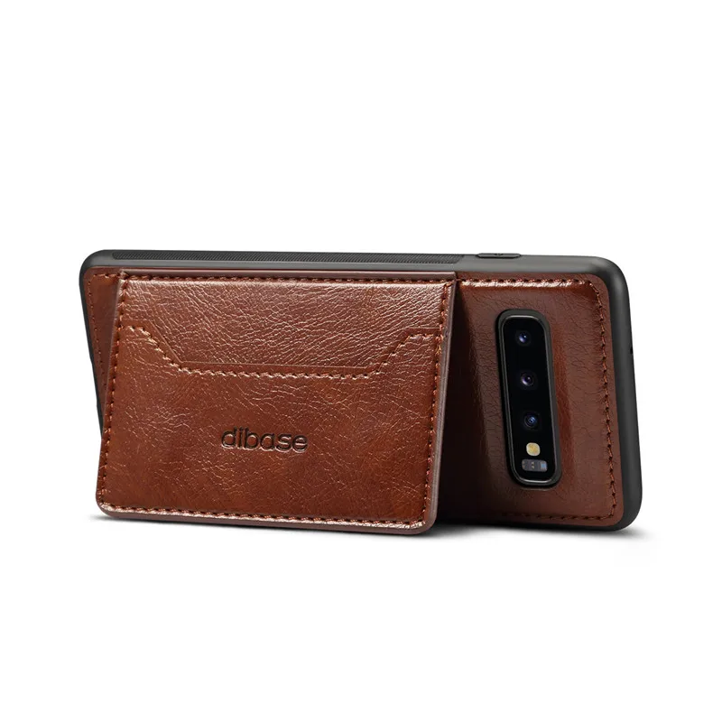 Кожаный чехол с откидной крышкой Crazy Horse для Samsung S10 S9 Plus M20 10 бумажник отделениями