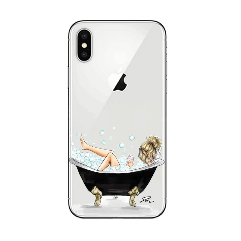 Модный силиконовый чехол с очками для женщин и девушек телефона IPhone 12 mini 11 pro max 6s 7
