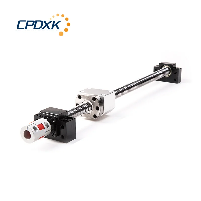 SFU1605 الكرة المسمار 350 مللي متر مع بالقطع نهاية + BK12 BF12 + الجوز الإسكان + اقتران + 2 قطعة SBR16 خطي السكك الحديدية 300 مللي متر + 4 قطعة SBR16UU