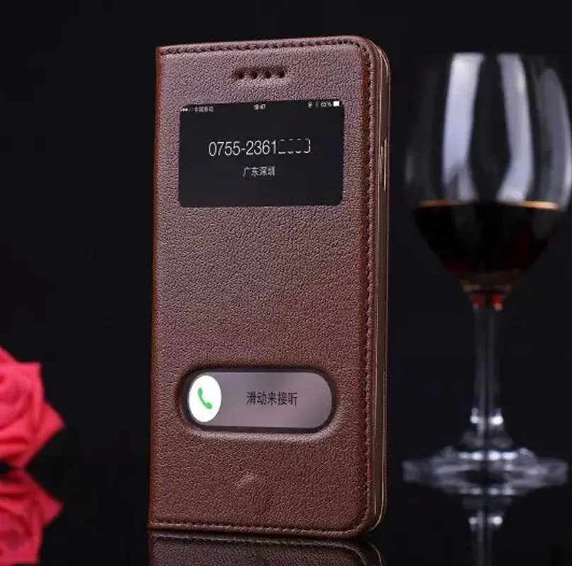 

HOT Wallet Flip Case for iPhone 6 6s 4.7'' Genuine Leather Retro Stand Elegant Bags Pouch Cellphone Cover for iPhone 6s DLS-005
