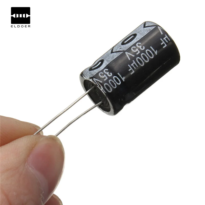 

Newest High Quality 10PCS 20mm x 13mm 35V 1000UF Electrolytic Capacitor Assortment Kit Assorted Set Wholesale Price Newest