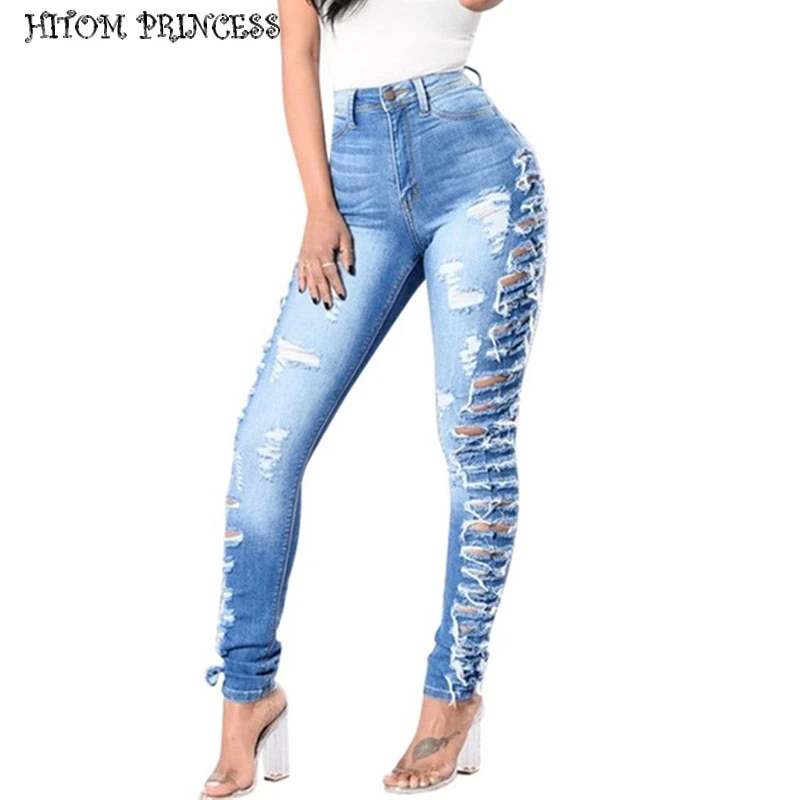 women's plus size ripped jeans