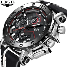 2019 LIGE New Mens Watches Top Brand Luxury Military Sports Watch Men's Waterproof Quartz Watch Male Clock Relogio Masculino+Box