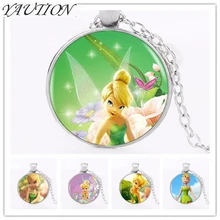 

YAUTION 2018 Logo Pendant Necklace Hot Sale Fashion Cute TinkerBell Necklace Accessories For Child Girls Bronze Necklace Jewelry