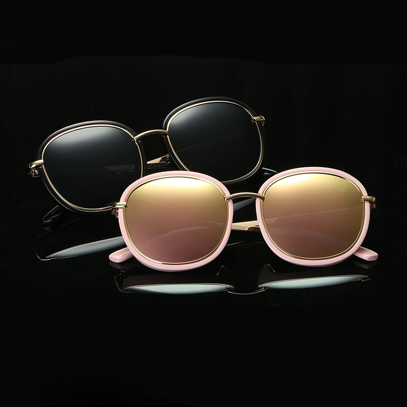 Новинка, круглые солнцезащитные очки, винтажные женские очки, Oculos Femininos De Sol,, оправа, Oculos EV2722
