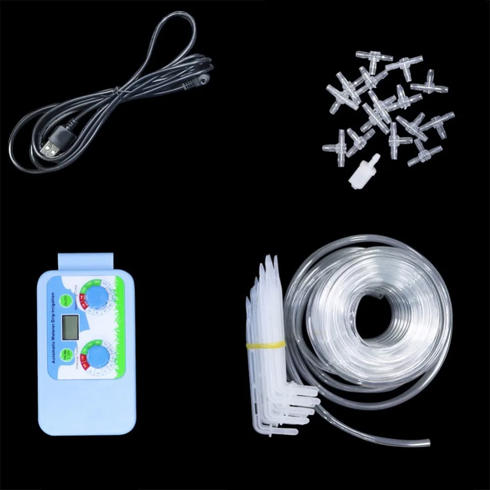 

Automatic Watering Irrigation Controller LCD Display Watering Timer Solenoid Valve Garden Watering System Pump Controller 1 Set