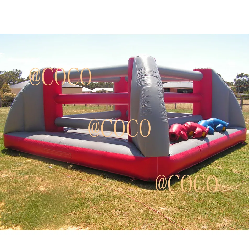 free shipping to door!4x4m/5x5m commercial use inflatable wrestling