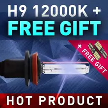 Glowtec 1 пара 35 Вт H9 лампы HID ксеноновая лампа для фары авто Замена 12000 K