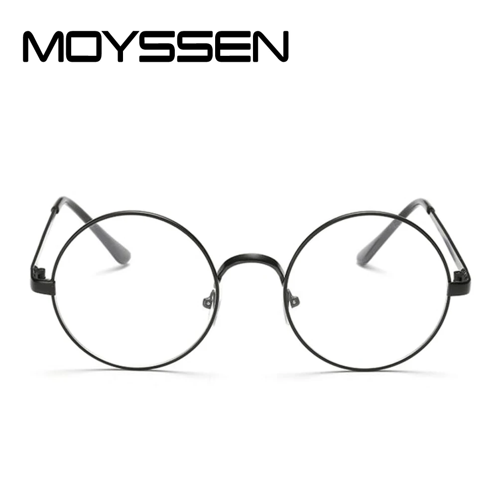 

MOYSSEN Men/women Japan Retro Round Metal Eyeglasses Frames Korean Myopia Glasses Frame Harry Potter Decorative Optical Eyewear