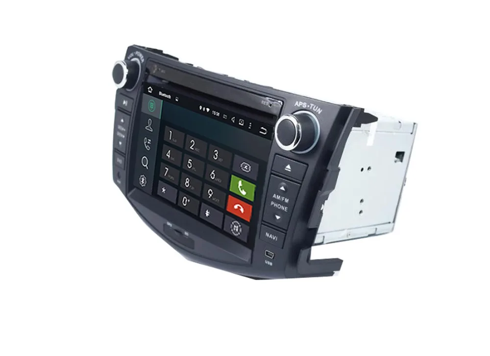 4 ядра 1024*600 HD экран 2Din Android 6,0 Автомобильный DVD для Toyota RAV4 Аудио Видео Стерео gps навигация Радио RDS 4G Wifi USB SD