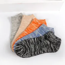 Gumprun/Новинка; впитывающие пот дышащие хлопковые носки; модные носки в разноцветную полоску; удобные носки в стиле Харадзюку