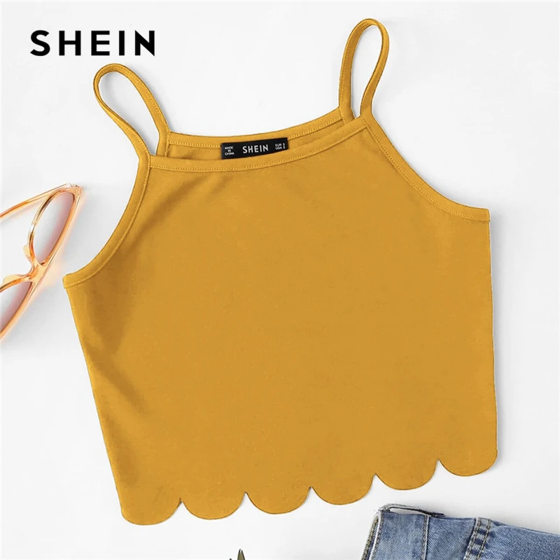 Женский Повседневный жилет SHEIN красный Облегающий топ на бретелях спагетти с