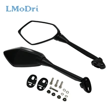 Lmodri espelho de retrovisor para motocicleta, esporte, para moto, scooter, para honda cbr, f4, hyosung, gt, kawasaki, ninja, substituição para corrida