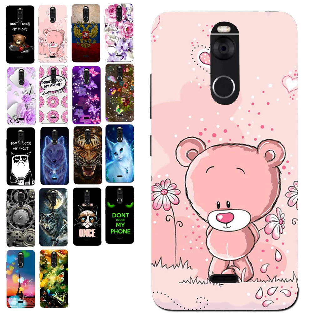 

Lovely Cute Pink Bear Girl TPU Mobile Phone Case for Fly FS520 Selfie 1