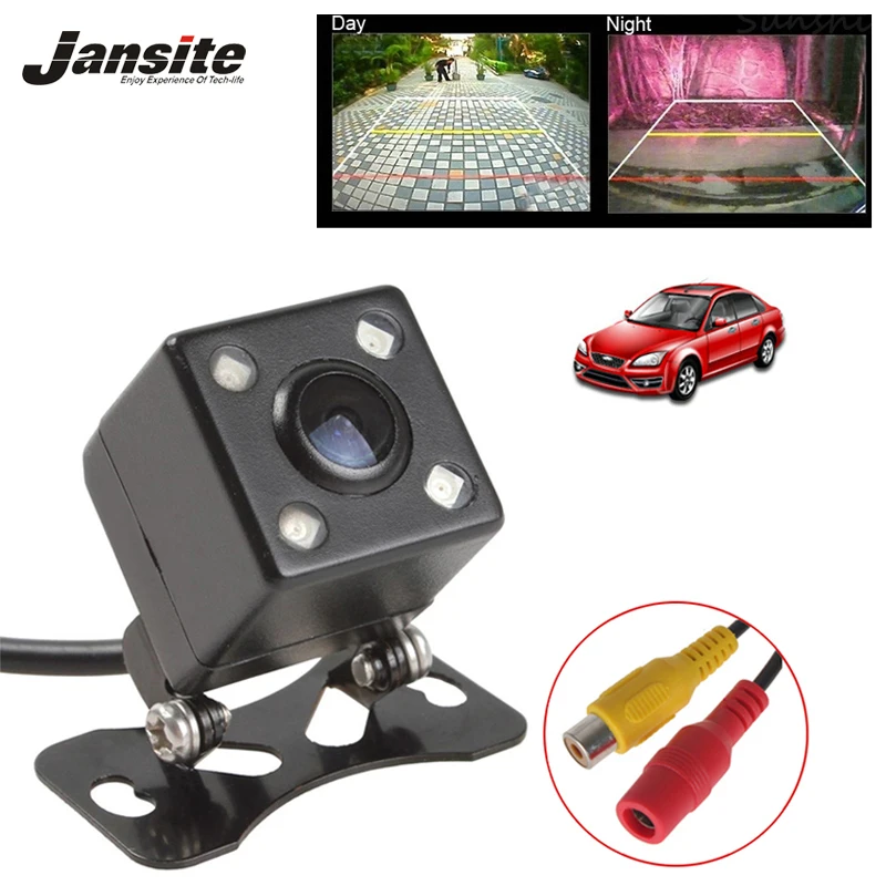 

Jansite HD IP67 Waterproof rear view camera support NTSC CCD Reversing Parking line 4 LED 140 degree night vision backup camera