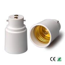 6 шт. B22 к E27 лампа Базовый адаптер светильник конвертер гнездо B22 байонетная база к E27 стандартный винт держатель лампы конвертер CE Rohs