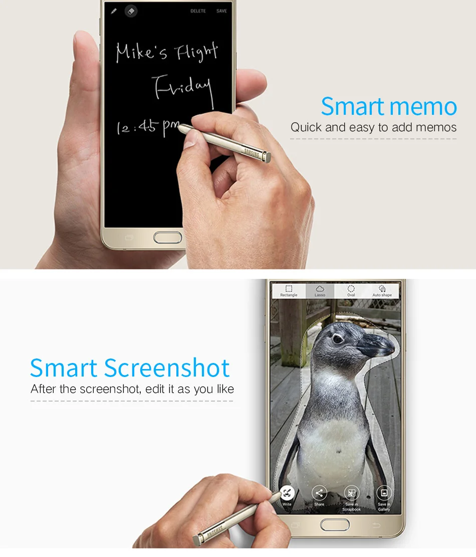 3Samsung Galaxy Note5 Pen Stylus Active S Pen Stylus Pen Touch Screen Pen Note8 Waterproof Call Phone S-Pen 100% Origina