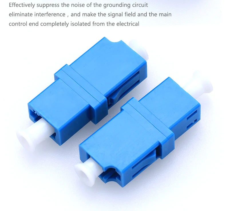 Acoplador de Fibra Lc-lc Monomodo Simplex Adaptador Flange Óptica Conector lc - Upc 6 Cheap Equipamentos de fibra óptica
