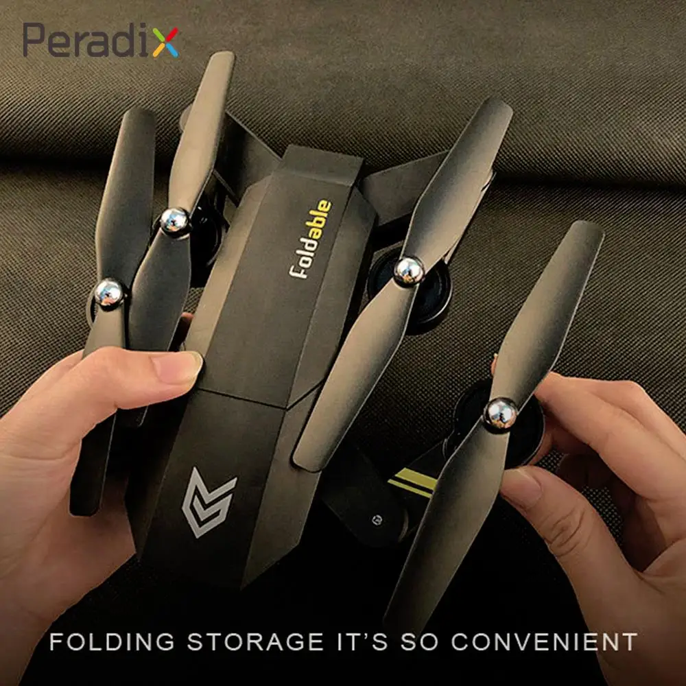 

Peradix RC S25 Quadcopter 200W HD WIFI Camera Drone 60 Degree Wide Angle PVC 4 Axis Black Headless Mode Remote Control Drone