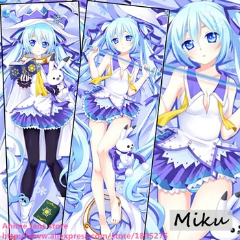 

New Japanese Anime VOCALOID Hatsune Miku snowly Pillowcase decorative Hugging Body Pillow Case Cover Bedding
