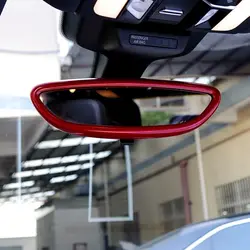 Антибликовое АБС автомобильное внутреннее зеркало заднего вида крышка для укладки молдинги Накладка для Porsche Macan Panamera Cayenme аксессуары