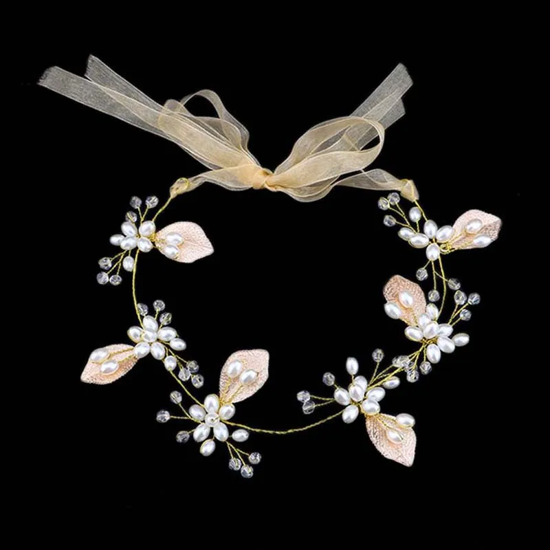 pearl ribbon headband